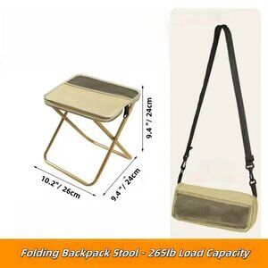 Backpack-convertible Folding Stool Portable Outdoor Camping Chair